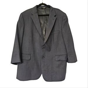 Jos.‎ A. Bank Dark Gray Two Button Portly Blazer Size 48S